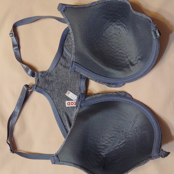 Isod Gray Racer-back Bra - Picture 9 of 9